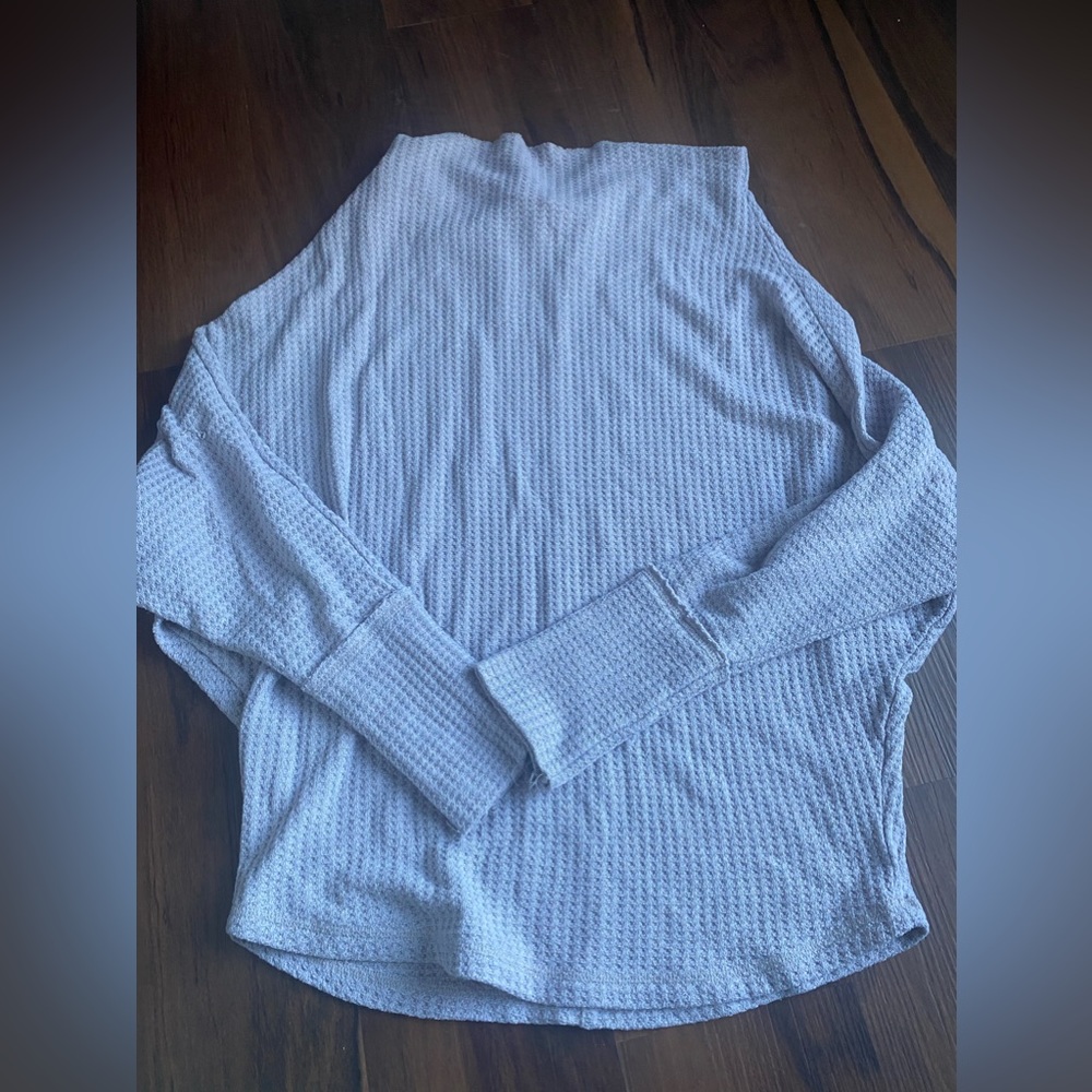 Light purple waffle sweater